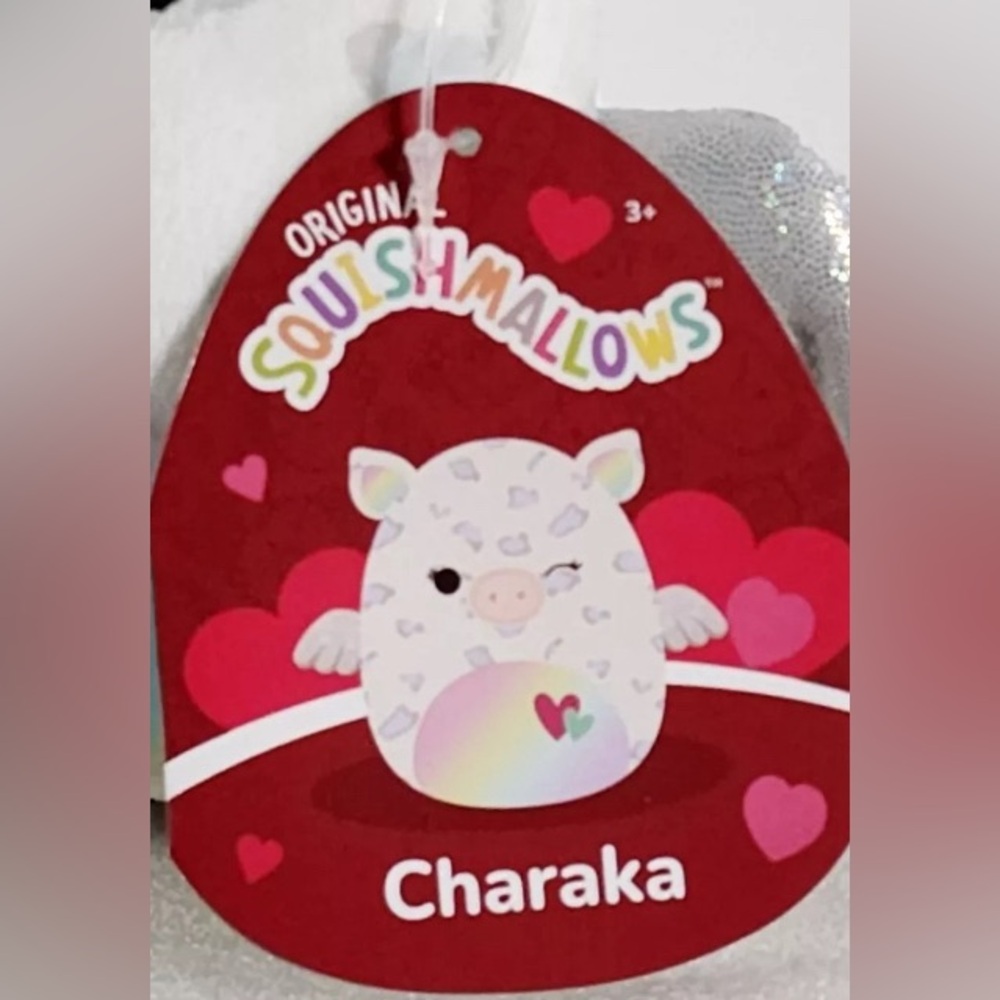 NWT 4” Charaka the Flying Pig Pegasus Squishmallow — Valentines Day Collection - Picture 4 of 5